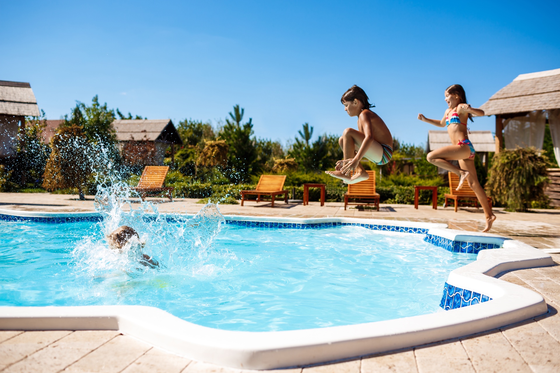 Piscina residencial no Algarve